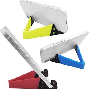 8 PCS Universal Pocket-Sized Colorful Portable Foldable V Model Mobile Phone Holder, SourceTon Desktop Stand Mount Holder Cradle Compatible with iPads,Tablets,E-Readers,Cellphones, Kindles, Pack of 8