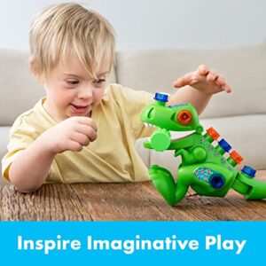 Educational Insights Design & Drill T-Rex Take Apart Dinosaur Toy, 13-Pieces, Preschool STEM Toy, Gift for Kids Ages 3+