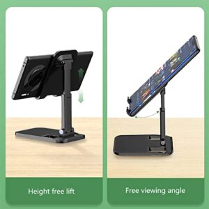 RANKTOP Adjustable Cell Phone Stand for Desk, Phone Holder can Adjustable Height and Compatible with Almost All Smart Phone as iPhone 13 Pro Xs Max Xr X Se 22 7 6 6s Plus SE 5 and Android Phone