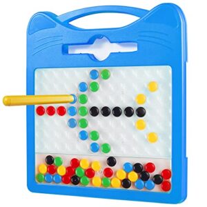 magnetic dots board for kids, travel toys magnetic drawing board, montessori magnetic dot art doodle educational preschool toy for boys girls