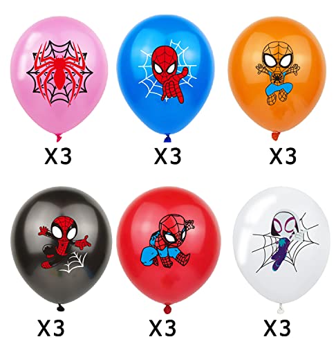 Spidey And His Amazing Friends SPlDERMEN Theme Birthday Party Decoration And Tableware Include Plates, Birthday Banner, Table Cloth, Sling, cups, straws, Coco-melon Balloons for Kids and Forks for Kids Fans Party Favors Baby shower