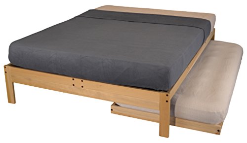 KD Frames Twin Trundle, Natural Wood