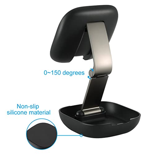RensanR Adjustable Phone Stand,fit with All Phones and Pad,Portable Foldable Stand,Foldable Phone Stand,Phone Holder for Desk,Cell Phone Stand for Desk,2021 Cell Phone Stand,Phone Holder
