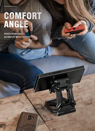 Heavy Duty Phone Stand for Desk Folds Flat Fits In Pocket-Black