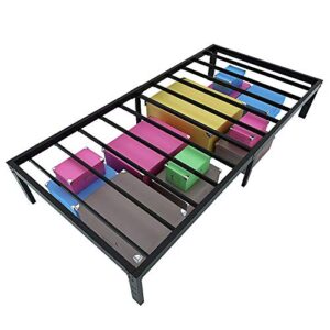 Homdock Twin XL Bed Frame, Heavy Duty 16 Inch Metal Platform Mattress Foundation/Sturdy Strong Steel Structure/Fits to 3500 lbs/Noise Free/None Slip/No Box Spring Needed/Black Finish