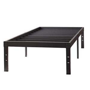 Homdock Twin XL Bed Frame, Heavy Duty 16 Inch Metal Platform Mattress Foundation/Sturdy Strong Steel Structure/Fits to 3500 lbs/Noise Free/None Slip/No Box Spring Needed/Black Finish