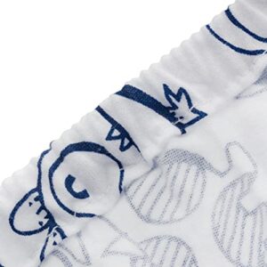 Andi Mae Crib Sheet - Blue Monsters - 100% Jersey Cotton - Fits Standard Crib or Toddler Mattresses