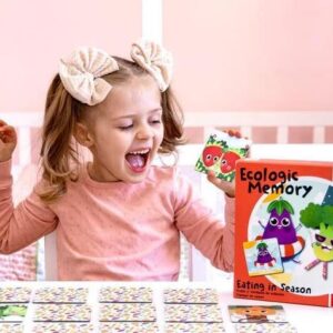 Adventerra Games - Eating in Season - Learning Games for Kids Ages 3-5 - Toddler Learning Toys Ages 3-5 - Educational Toys - Learning Toys - Memory Game for Toddlers - Birthday Gifts for Kid