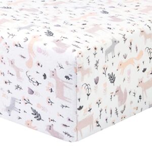 trend lab mystical forest flannel fitted crib sheet (103767)