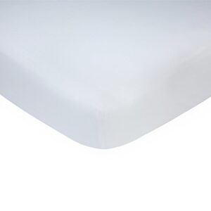 carter's solid white cotton sateen fitted crib sheet - 52" x 28"