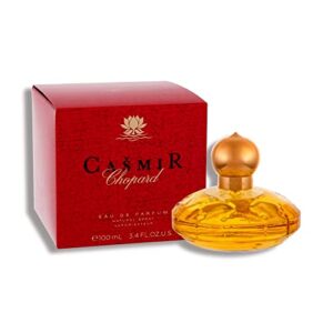 chopard casmir for women - intense, sultry, tropical amber vanilla perfume for her - woody, musky and fruity notes of peach, coconut, mango, and sandalwood - enticing, long-lasting scent - 3.4 oz