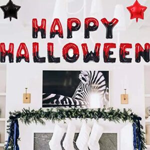 SainSpeed Halloween Party Decoration Set, Happy Halloween with Latex Balloons, Tassel, Star, Spider for Halloween Party Decor Supplies Halloween Bar Home Accessory & Decoration