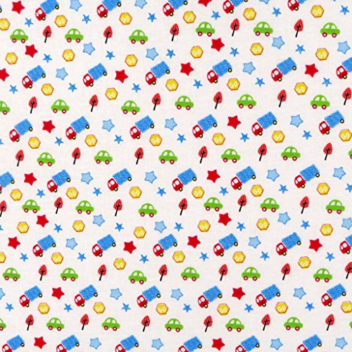 SheetWorld Baby Fitted Round Crib Sheet, 100% Cotton Woven Sheet, Unisex Boy Girl, 42 x 42 inches, Baby Cars & Trucks, Made in USA