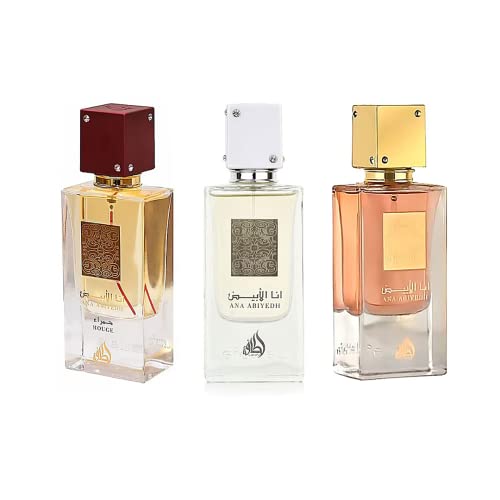 Ana Abiyedh EDP - 60ml unisex I Oriental with a Classic Combination of Oudh, Roses & Vanilla I Energizing Oud Fragrance I Vanilla, Jasmine, White Musk, Ambergris & Saffron I by Lattafa Perfumes (Discovery Gift Set)