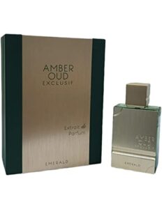 al haramain amber oud exclusif emerald for women eau de parfum spray, 2 ounce