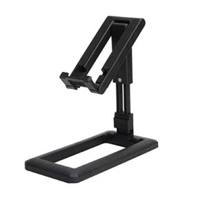 jusdiqir cell phone stand phone dock holder stand foldable phone dock multi-angle universal adjustable tablet compatible with cell phone tablet… (black)