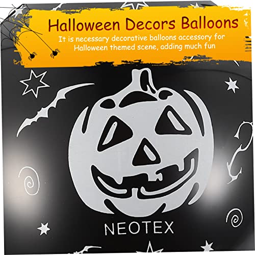 TOGEVAL 500 Pcs Pumpkin Balloon Black Decor Black Balloons Present Decorations Black Decorations Spider Web Balloons Unique Balloons Decor Emulsion Colorful Accessories Decorative Balloons