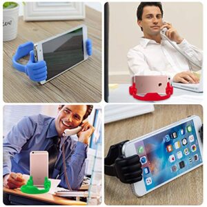 YuCool 4 Packs OK Cell Phone Stands, Adjustable Flexible Cellphone Stand,Mobile Smartphone Display Holder-4 Colors