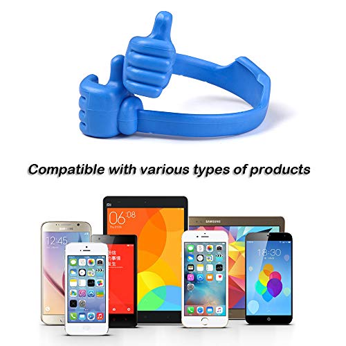 YuCool 4 Packs OK Cell Phone Stands, Adjustable Flexible Cellphone Stand,Mobile Smartphone Display Holder-4 Colors