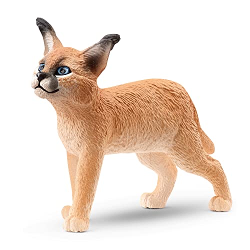 Schleich Wild Life New 2023, Wild Animal Jungle Safari Toys for Kids, Baby Caracal Toy Figurine, Ages 3+