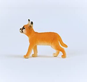 Schleich Wild Life New 2023, Wild Animal Jungle Safari Toys for Kids, Baby Caracal Toy Figurine, Ages 3+