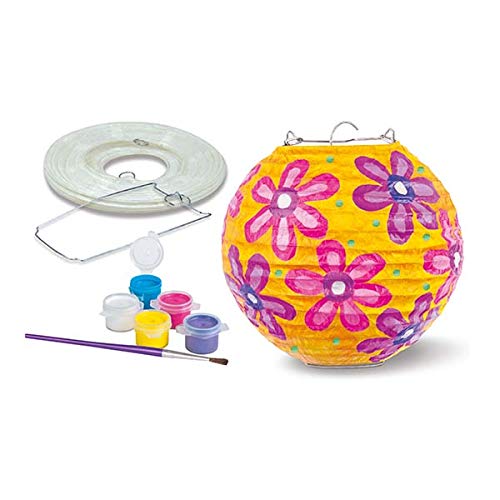 4M Lantern Painting Kit from Little Craft Kits, Let Your Imagination Fly, Turn a Paper Lantern into a Masterpiece, Ages 8+, Yellow