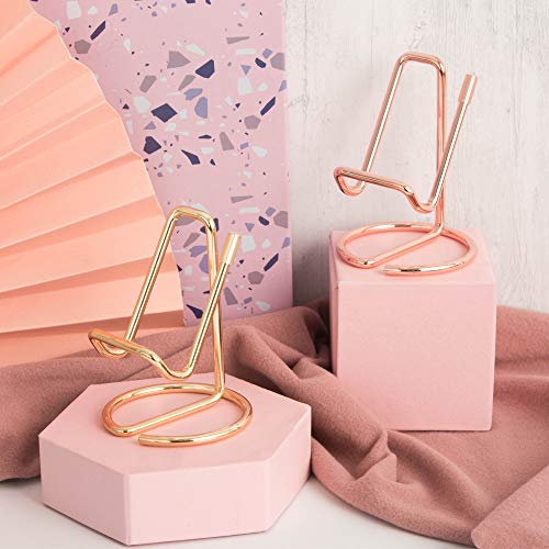 Cell Phone Iron Stand Holder, Rose Gold Universal Portable Tablets Holder, Compatible with All Mobile Phones by HubHnb (Golden)