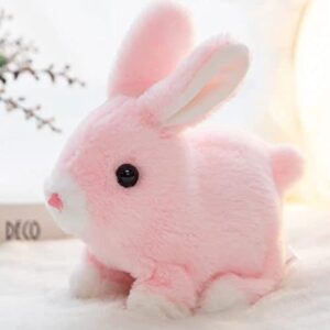 Fiopet Bunny Toys Educational Interactive Toys Bunnies Can Walk and Talk, 2023 New Easter Rabbit Plush Interactive Toys, Cute Stuffed Pet Bunny Toy Gift for Children (2 Pcs, with Carrot)