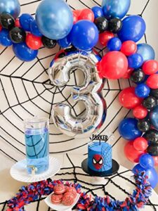 balloon garland kit, balloon arch kit, superhero party, super hero party (dta) superhero, birthday party, 3rd birthday, 4th birthday (6ft; with pump)