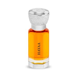 hayaa perfume oil (limited edition) 12ml | alcohol free natural blend fragrance/body cpo | white amber, rose, white musk, dry wood | long lasting attar | for men and women | by swiss arabian oud