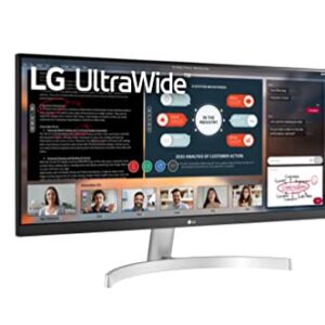 LG UltraWide WFHD 29-Inch FHD 1080p Computer Monitor 29WN600-W, IPS with HDR 10 Compatibility, Silver