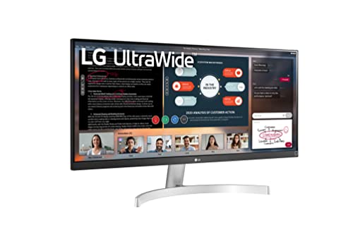 LG UltraWide WFHD 29-Inch FHD 1080p Computer Monitor 29WN600-W, IPS with HDR 10 Compatibility, Silver