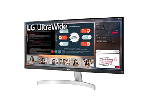 LG UltraWide WFHD 29-Inch FHD 1080p Computer Monitor 29WN600-W, IPS with HDR 10 Compatibility, Silver