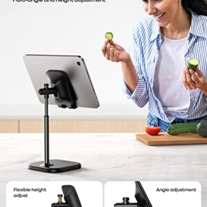 Lamicall Cell Phone Stand, Phone Holder - [Height Angle] Adjustable Mobile Phone Stand for Desk, Office, Compatible with iPhone 14 Plus, 13, Pro, Pro Max, Mini 12 11 X Xr XS, 4-10" Cellphone & Tablet