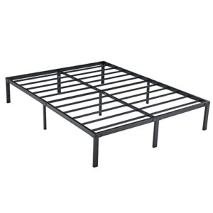 zizin Bed Frame Full Size with Storage Metal 14 Inch Platform Base Heavy Duty Steel Slats Support Easy Assembly Noise Free No Box Spring Needed (Full)