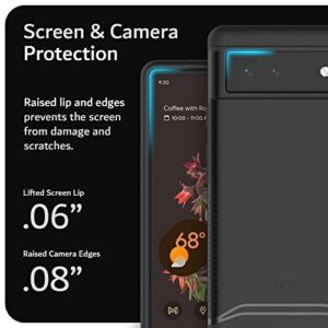 TUDIA DualShield Designed for Google Pixel 6 Case (2021), [Merge] Shockproof Military Grade Slim Heavy Duty Dual Layer Tough Protection for Pixel 6 Phone Case - Matte Black
