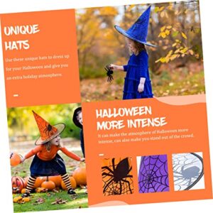 ibasenice 25 Pcs Halloween Hat Witch Costume for Women Party Hats for Kids Kids Outfits Halloween Party Costume Spider Pattern Halloween Hat Witch Costume Headbands Witches Hat Party Supply