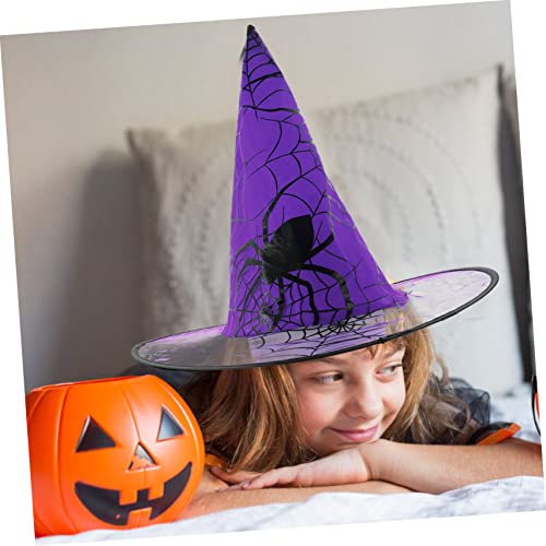 ibasenice 25 Pcs Halloween Hat Witch Costume for Women Party Hats for Kids Kids Outfits Halloween Party Costume Spider Pattern Halloween Hat Witch Costume Headbands Witches Hat Party Supply