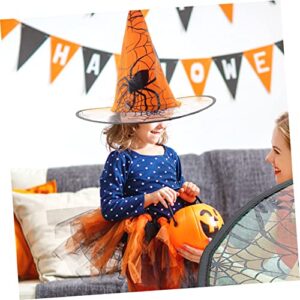 ibasenice 25 Pcs Halloween Hat Witch Costume for Women Party Hats for Kids Kids Outfits Halloween Party Costume Spider Pattern Halloween Hat Witch Costume Headbands Witches Hat Party Supply