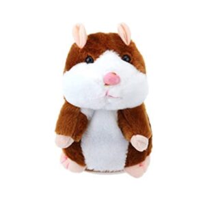 United_Feature Talking Hamster Repeats What You Say Educational Talking Toy Repeating Hamster Toy Gift for Boys and Girls