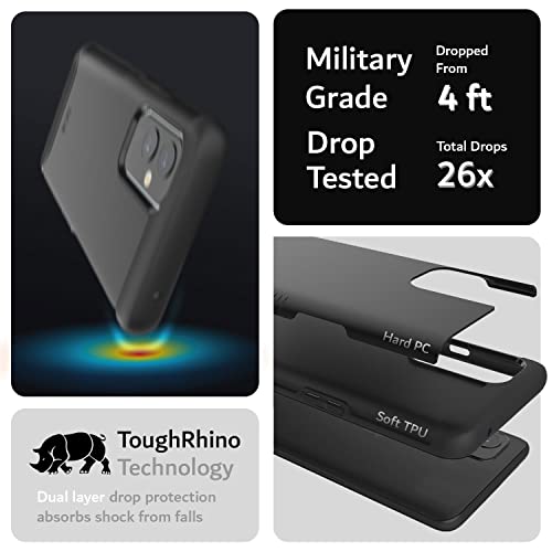 TUDIA DualShield Designed for OnePlus 9 Case 5G [NA/EU Version], [Merge] Shockproof Dual Layer Military Grade Drop Protection Slim Protective Case - Matte Black