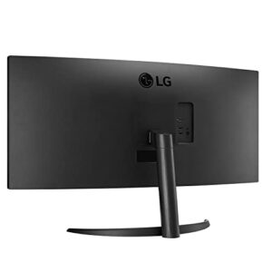 LG 34WP60C-B 34-Inch 21:9 Curved UltraWide QHD (3440x1440) VA Display with sRGB 99% Color Gamut and HDR 10, AMD FreeSync Premium and 3-Side Virtually Borderless Screen Curved QHD Tilt