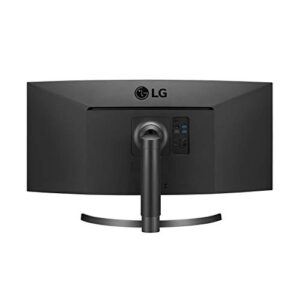 LG 34WN80C-B UltraWide Monitor 34” 21:9 Curved WQHD (3440 x 1440) IPS Display, USB Type-C (60W PD) , sRGB 99% Color Gamut, 3-Side Virtually Borderless Design, Tilt/Height Adjustable Stand - Black