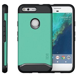 Google Pixel Case, TUDIA [Merge Series] Dual Layer Slim Design Reinforced Military Standard Extreme Protection/Rugged Precise Cutouts Shock Absorption Case Cover for Google Pixel (Mint)