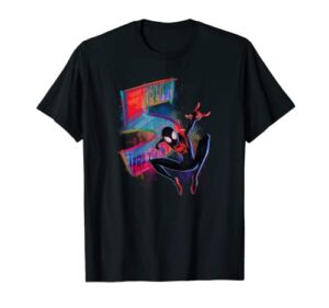 marvel spider-man miles morales 5th birthday graphic t-shirt