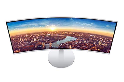 SAMSUNG CJ79 Series 34-Inch ViewFinity Ultrawide QHD (3440x1440) Computer Monitor, 100Hz, Thunderbolt 3 Daisy Chain, QLED, HDMI, USB Hub, Height Adjustable Stand (LC34J791WTNXZA), White