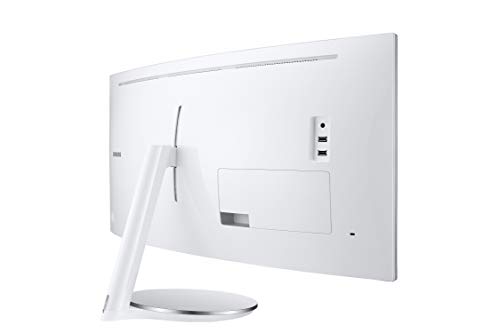 SAMSUNG CJ79 Series 34-Inch ViewFinity Ultrawide QHD (3440x1440) Computer Monitor, 100Hz, Thunderbolt 3 Daisy Chain, QLED, HDMI, USB Hub, Height Adjustable Stand (LC34J791WTNXZA), White