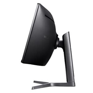 SAMSUNG Odyssey CRG Series 49-Inch Dual QHD (5120x1440) Gaming Monitor, 120Hz, Curved, QLED, HDR, Height Adjustable Stand, Radeon FreeSync (LC49RG90SSNXZA)
