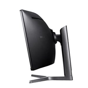 SAMSUNG Odyssey CRG Series 49-Inch Dual QHD (5120x1440) Gaming Monitor, 120Hz, Curved, QLED, HDR, Height Adjustable Stand, Radeon FreeSync (LC49RG90SSNXZA)