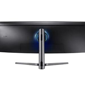 SAMSUNG Odyssey CRG Series 49-Inch Dual QHD (5120x1440) Gaming Monitor, 120Hz, Curved, QLED, HDR, Height Adjustable Stand, Radeon FreeSync (LC49RG90SSNXZA)